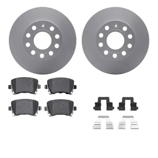 R1 Concepts WDUH1-74114 Carbon Series Brake Rotors W/ 5000 Oep Brake Pads & Hdw